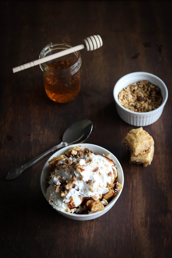 Delicious Baklava Sundae