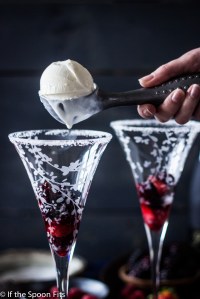 Kir Royale Ice Cream Floats